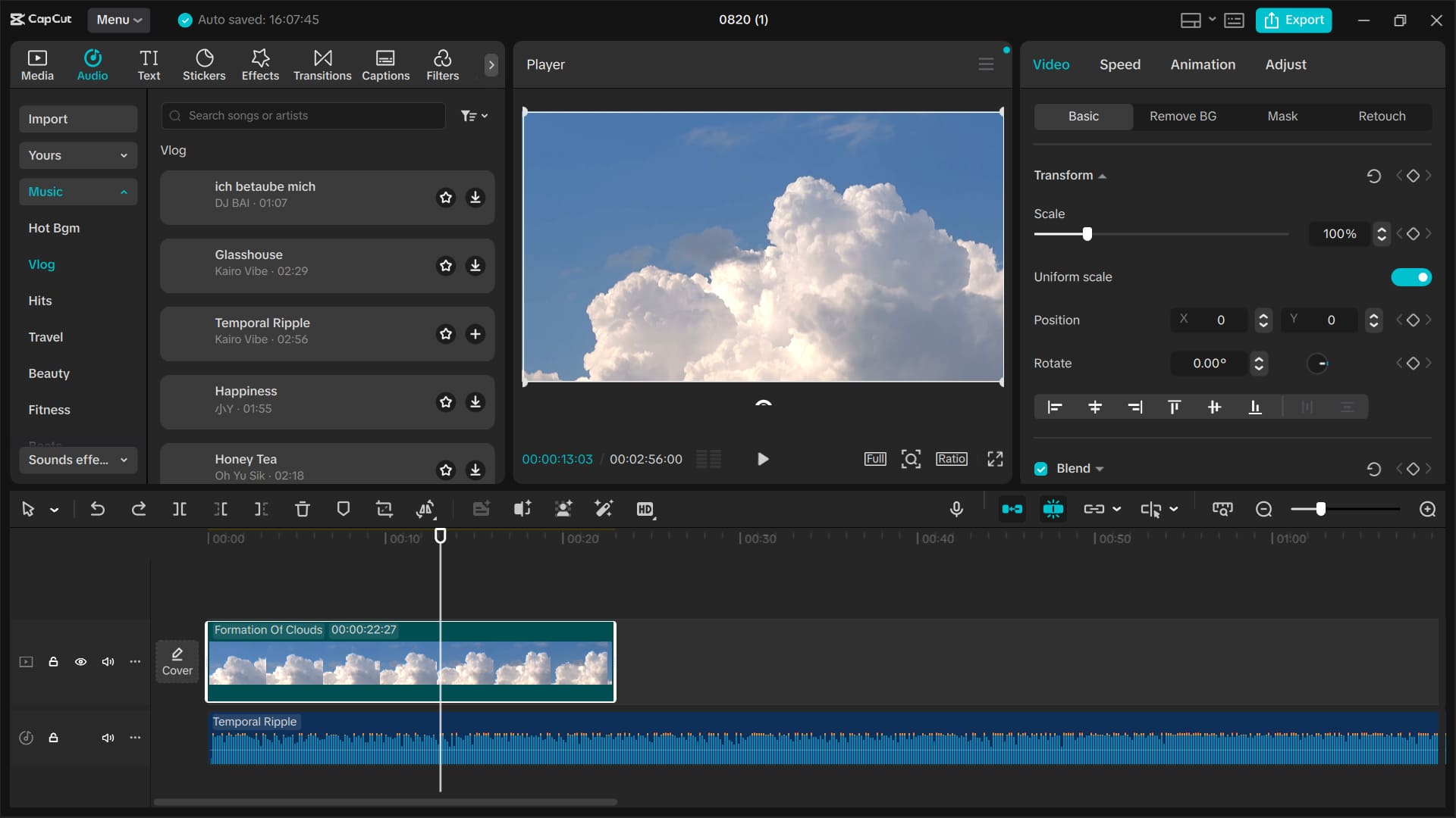 CapCut video editor