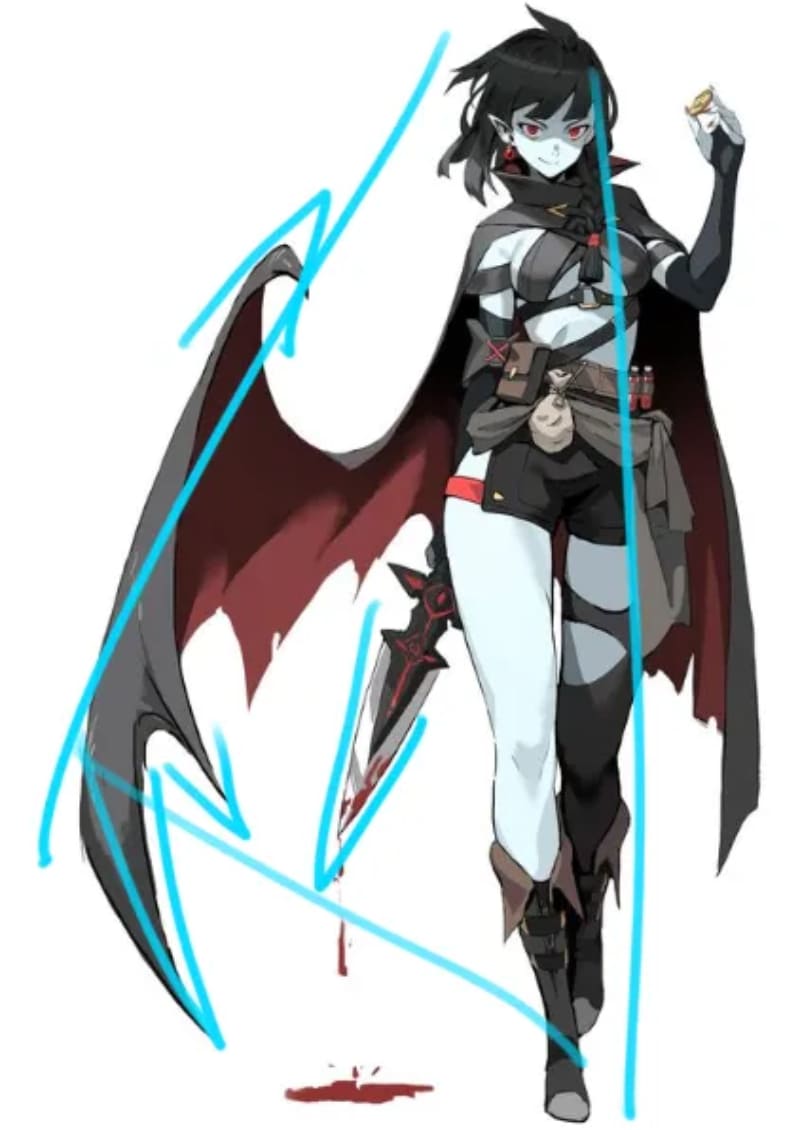 character triangle shape