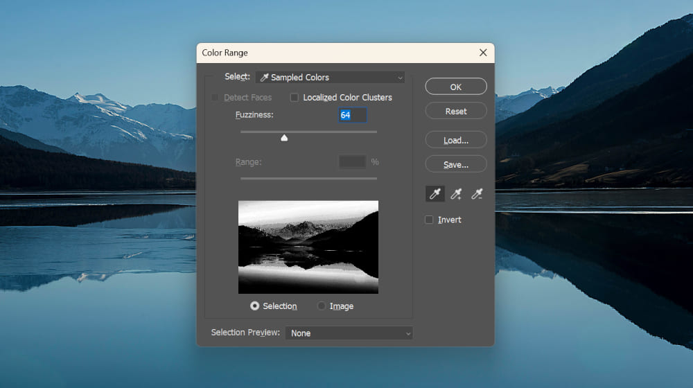 color range tool photoshop