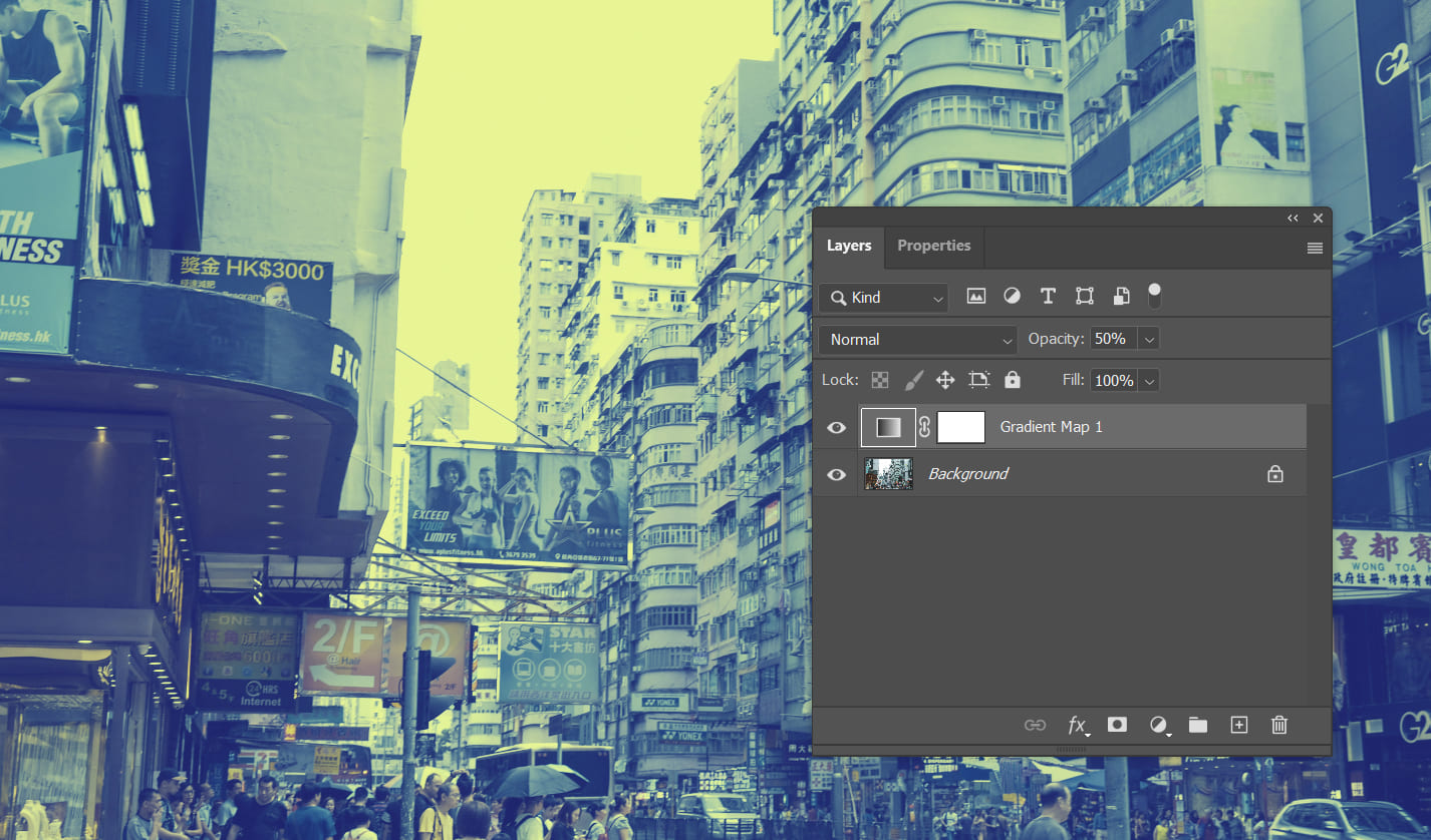 how to create a gradient map in photoshop