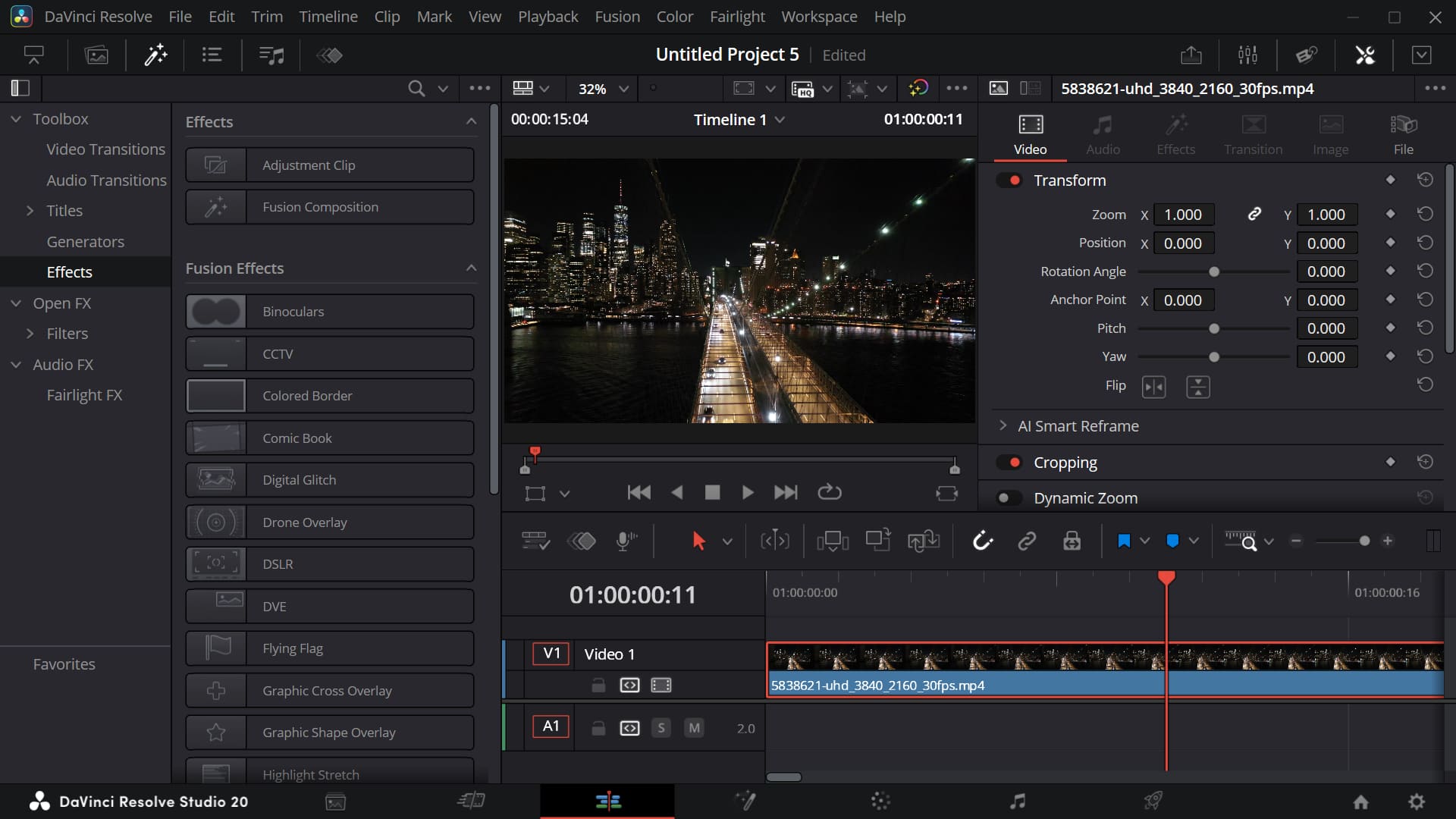 DaVinci Resolve video editor