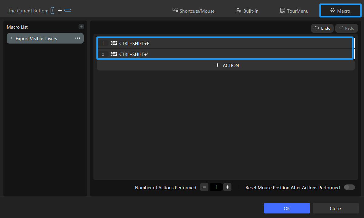 export visible layer in Photoshop
