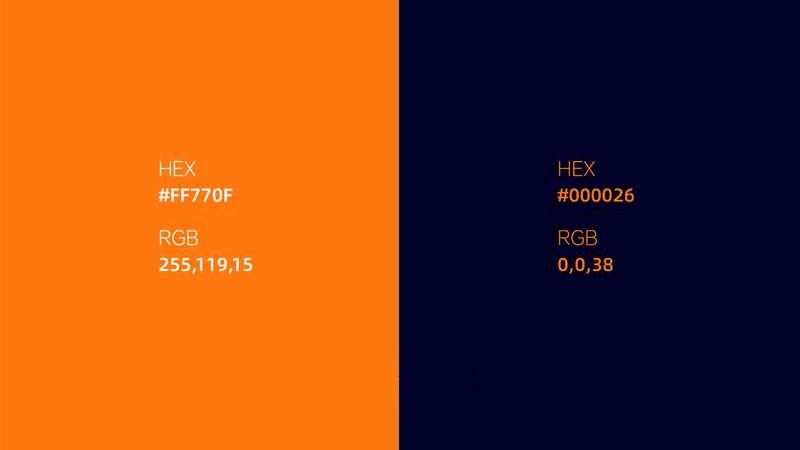 Hermès Orange and Midnight Blue