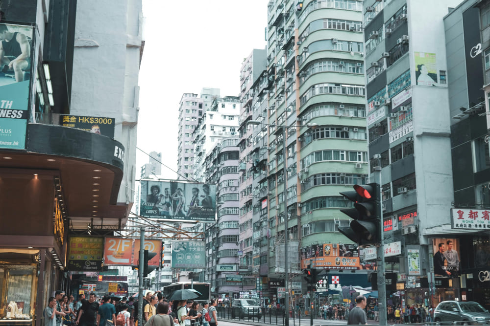 hongkong street gradient map