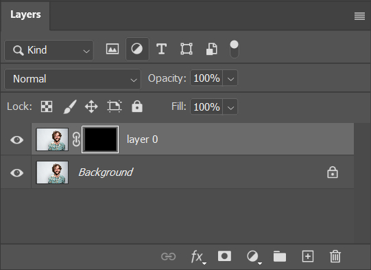 how to add black layer mask