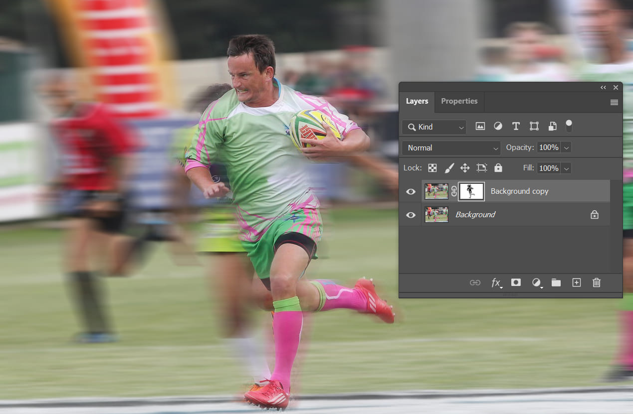 how to add motion blur Photoshop​