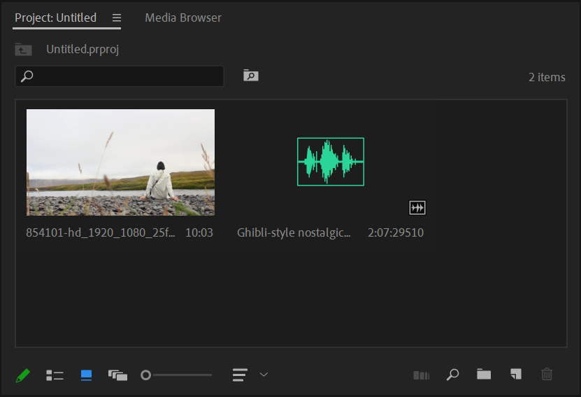how to add music to Premiere Pro