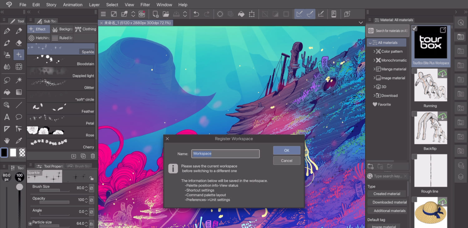 how to apply tourbox elite plus workspace