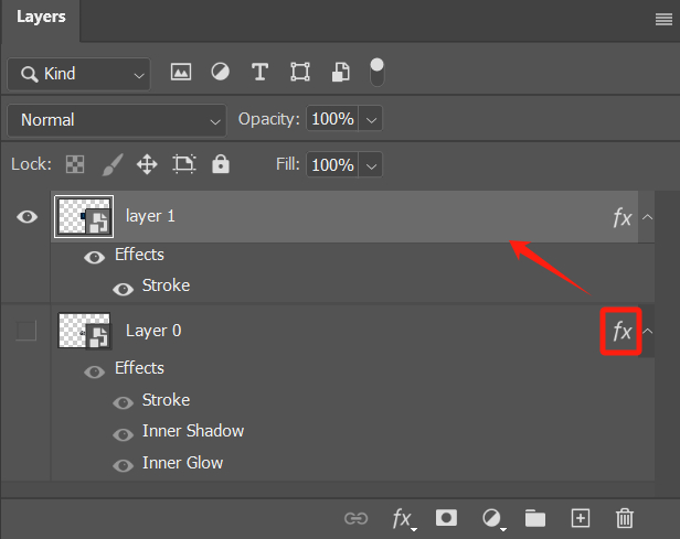 how to copy layer style in Photoshop