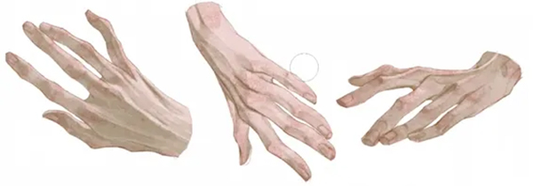 how to draw hand highlights and shadows