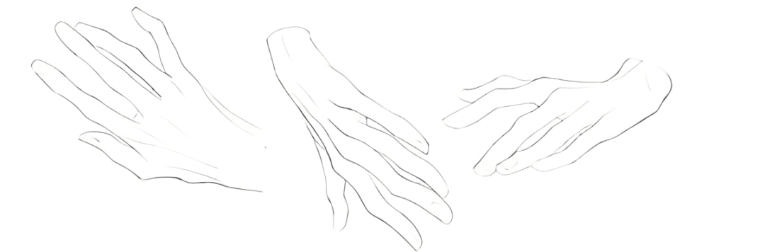 how to draw hand in linework