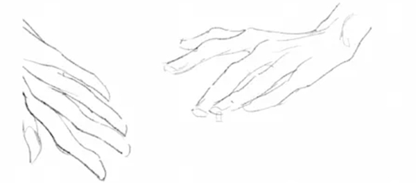 how to draw hand in sketching