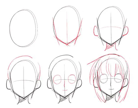 how to draw in hair