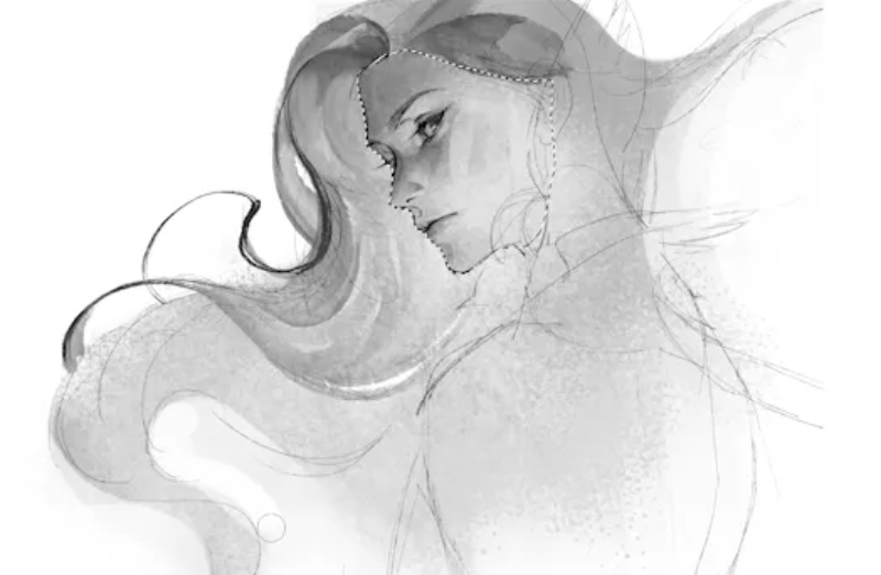 how to paint negative space in digital art