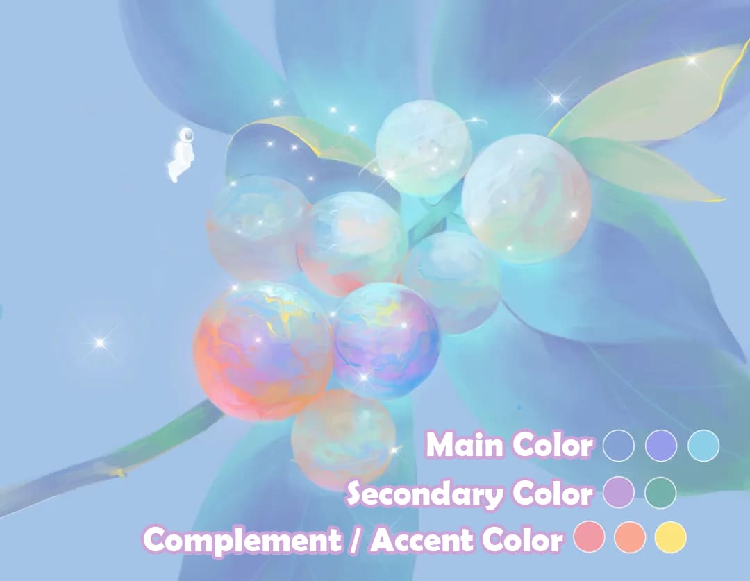 how to pick colors digital painting