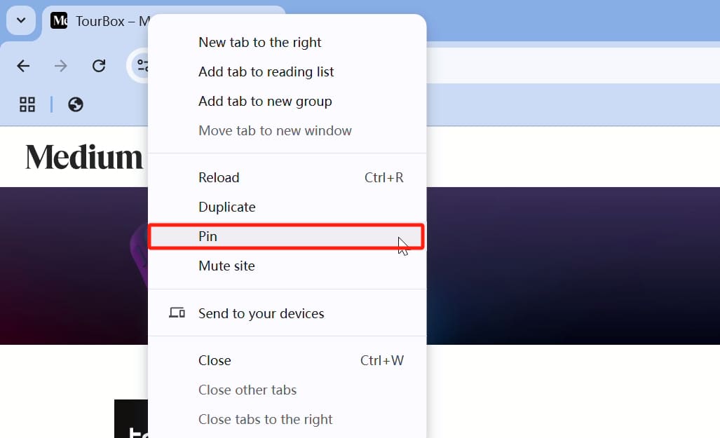 how to pin tabs in Chrome