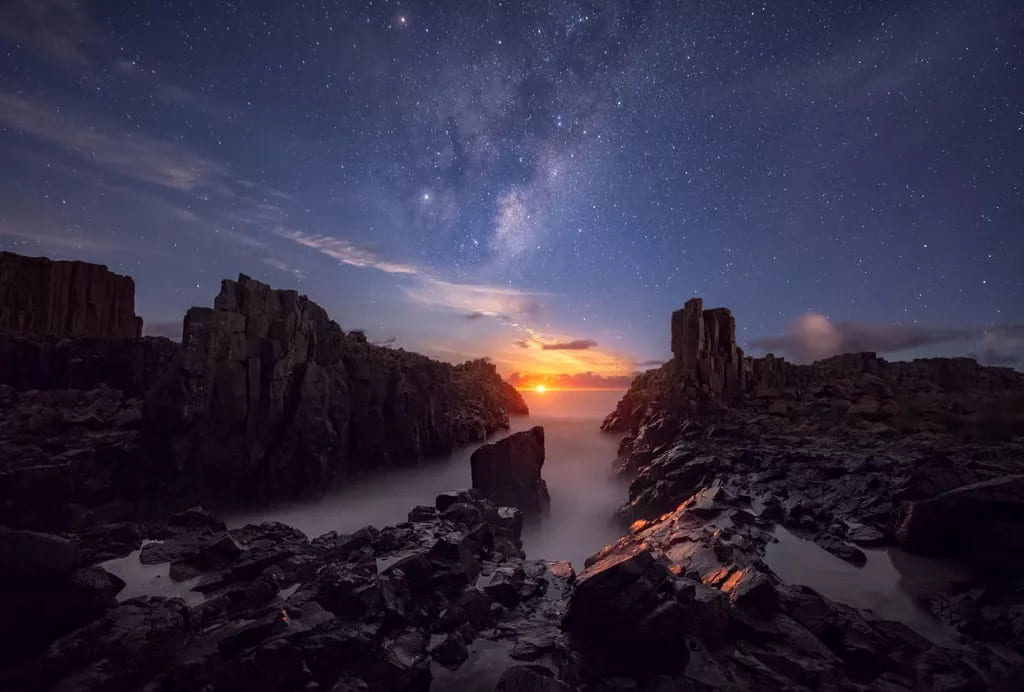 how to shoot night sky with moon
