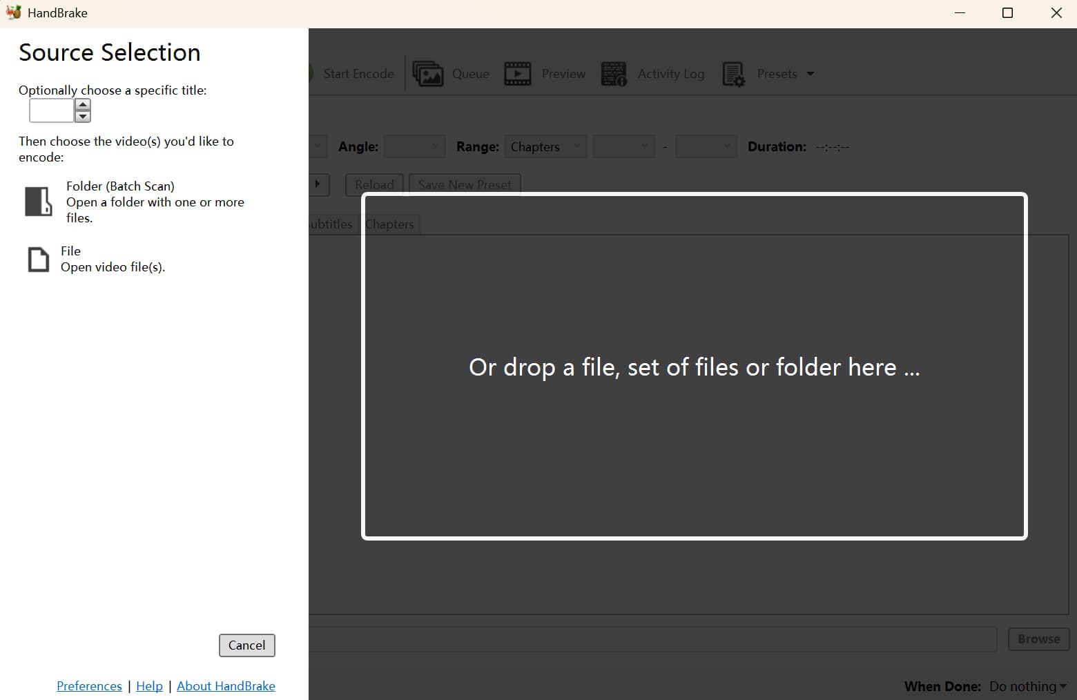 how to use HandBrake