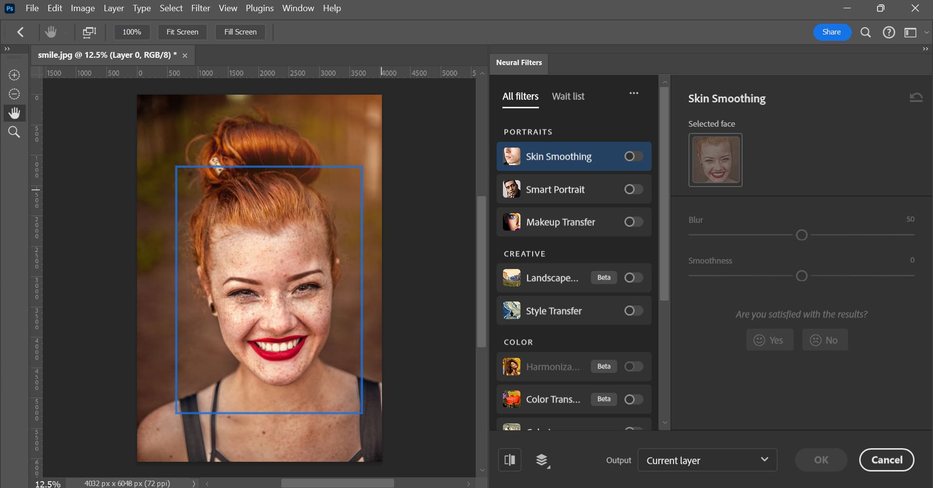 how to use Neural Filters Photoshop