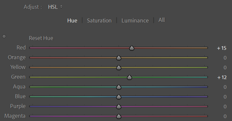 hsl panel lightroom