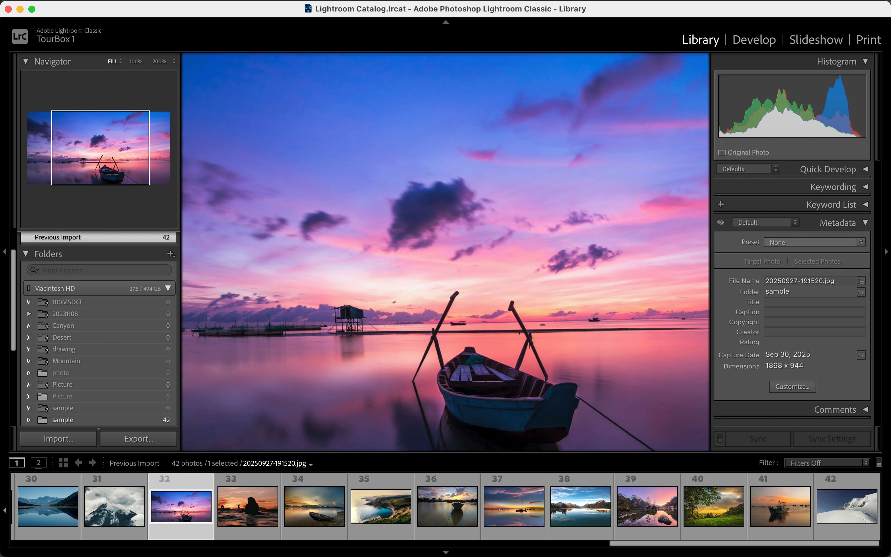 lightroom classic native interface