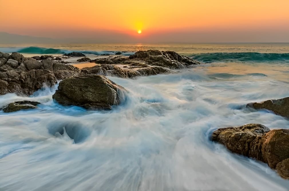 long exposure in water