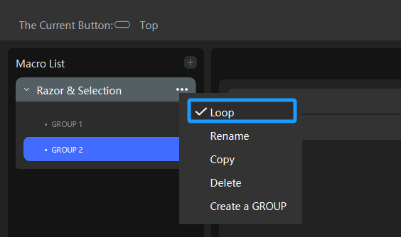 TourBox GROUP loop mode 