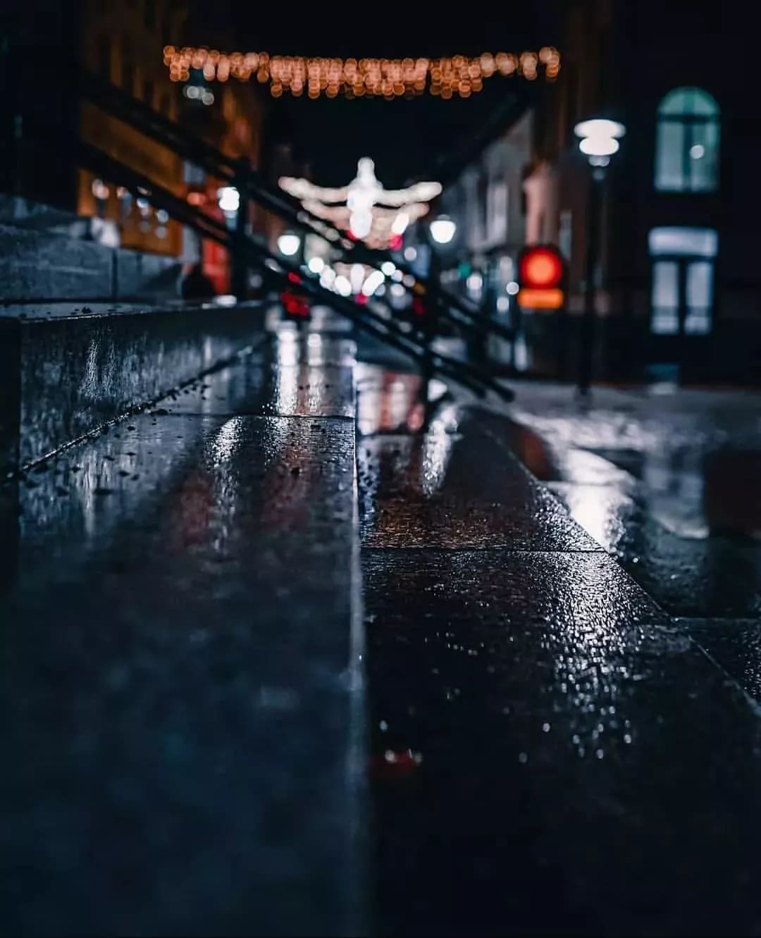 low angle shot midground focus