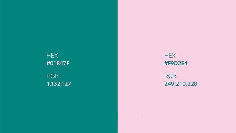 Mars Green and Rose Pink