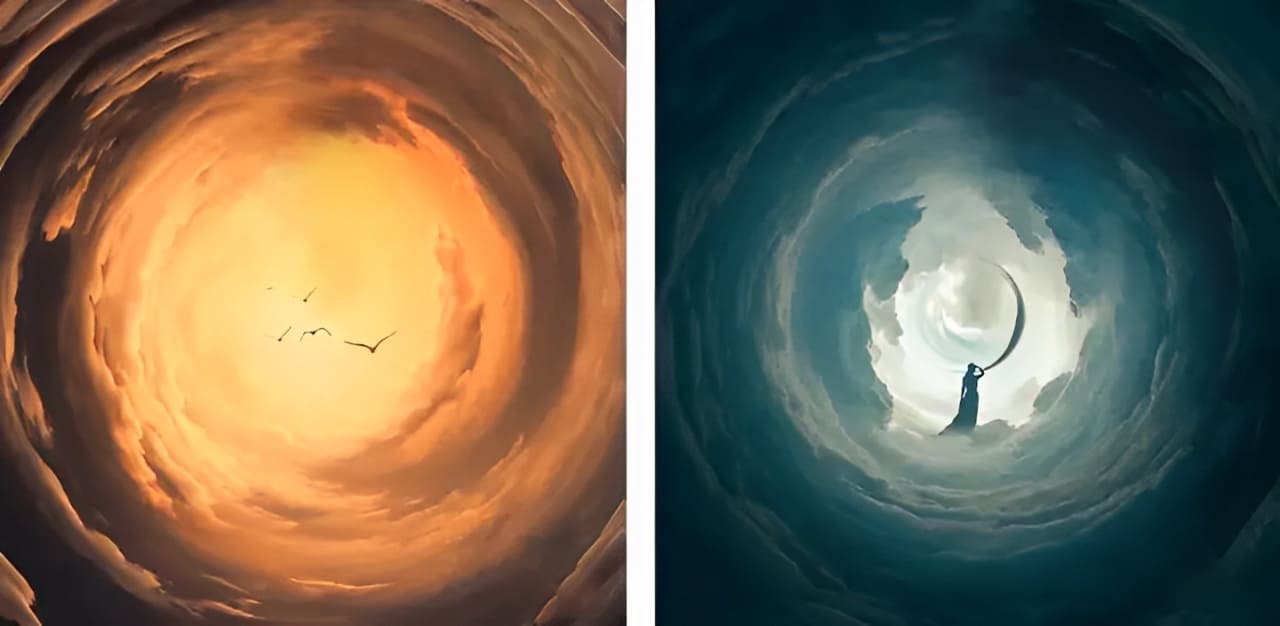 polar coordinates swirl pattern