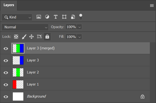 stamp multiple layers in Photoshop
