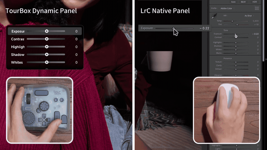 TourBox vs mouse comparison