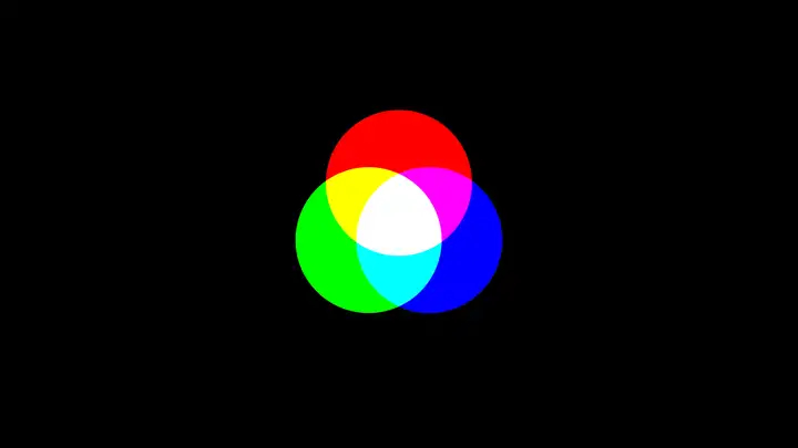 what colors make yellow in RGB