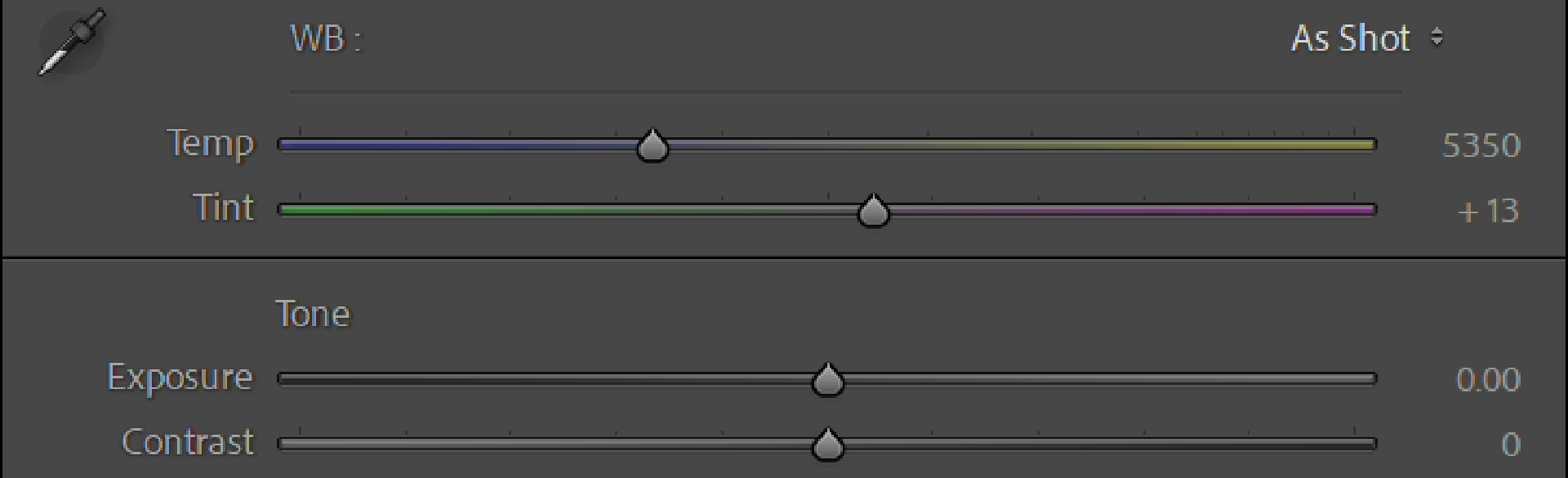 white balance lightroom